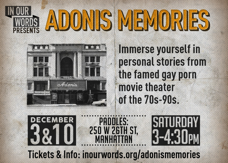 adonis memories, in our words, alan bounville, paddles, gay sex, new york city